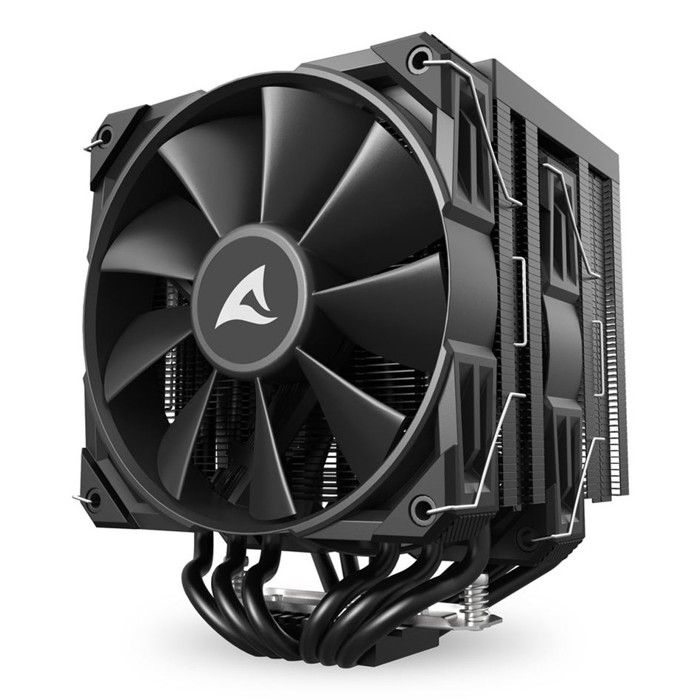 Sharkoon A60 Raffreddatore CPU Nero 2 Ventole 120mm 6 Heat Pipes TDP 260W