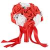 Artificial Bridal Bouquet Flowers for Wedding Decorations Props Accessories (Purple)