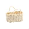 1/12 Mini Dollhouse Hand Woven Basket Storage Miniature for Dolls House