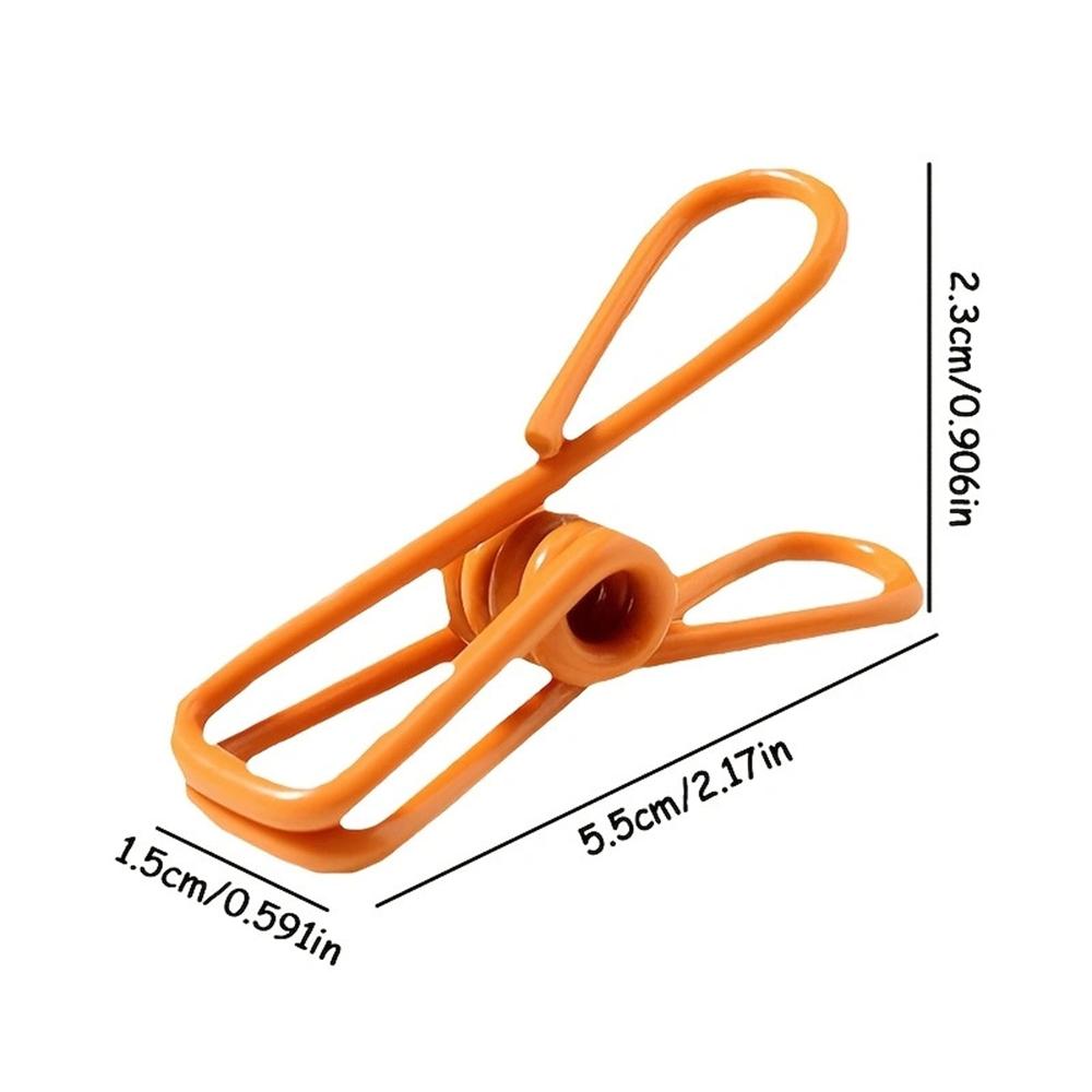 12pcs Durable Multi-Purpose Steel Clips for Sealing Food Bags Chips& More,Easy To Clean Kitchen & Dining Accessories