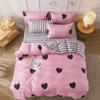 New Comfortable Soft Skin-friendly Cotton Aloe Vera Cotton Four-piece Set Active Cotton Bedding Sheet Quilt Cover