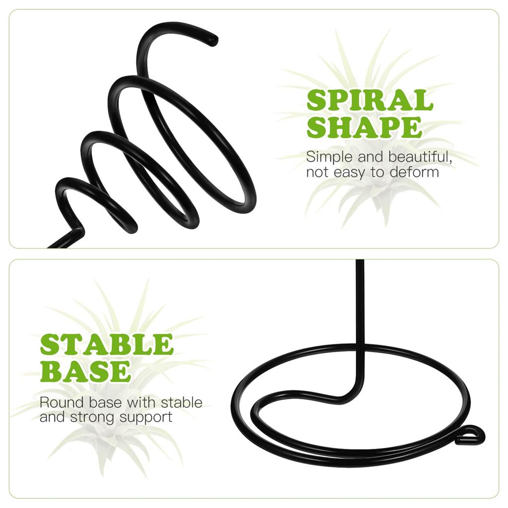 iplusmile Air Plant Air Air Plant Plant Mini Spiral Plant Plant Set of 3 Holder, Plant, Stand, Stand, Houseplant, Pot, Stand, Holder, Metal,