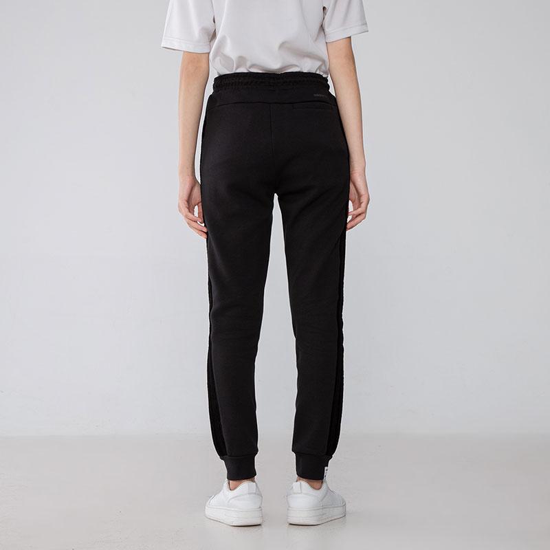 Adidas Neo Solid Color Joggers With Drawstring Cuffs Women Bottoms Black H45527