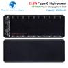 TZT QC4.0 QC3.0 Dual USB Micro/Type-C USB 10*18650 Power Bank Battery Box 5V 4.5A 22.5W 30000mAh Mobile Phone Charger DIY Shell