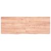 VidaXL Wall Shelf Light Brown 140x50x6cm Solid Treated Oak Wood 363705