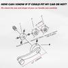 Universal Car Accessories Window Handle Crank Aluminum Alloy Winder Handle Crank Riser Silver/Black
