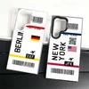 Travel Air Ticket Label Shockproof Phone Case for Samsung Galaxy S26 Edge S25 Ultra S24 FE S23 Plus S21 Cover Anti Fall Fundas