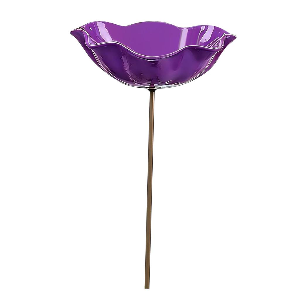 Flower Garden Stake Decoration Yard Ornament, Bee Bath Garden Bird Feeder Bird Bath Outdoor for Lawn Gift Courtyard Outside