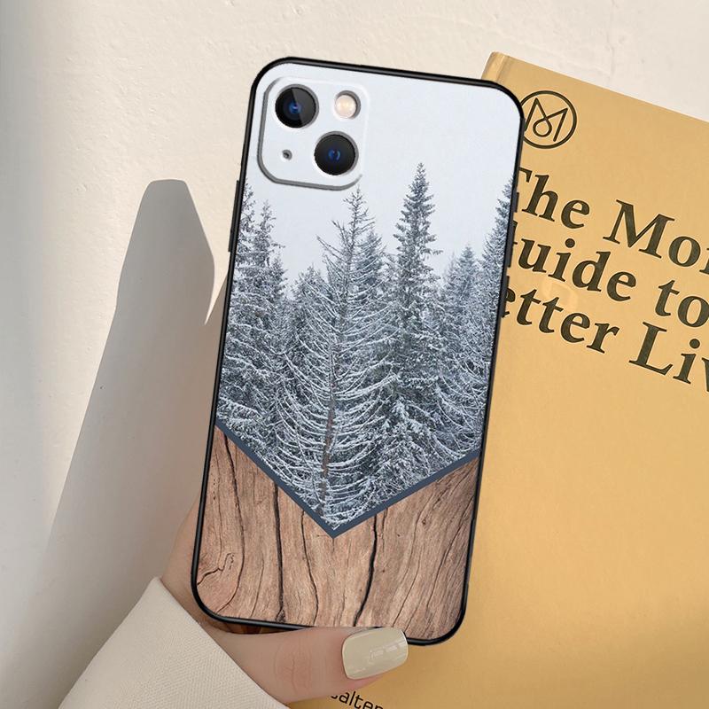 

Forest Geometry Wood Nature Phone Case For iPhone 17 16 15 14 11 12 13 Pro Max mini XR 16e 15 16 Plus 17 Air Full Cover iPhone 12