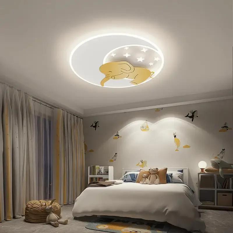 Nordic Creative Rabbit LED Ceiling Light Dimmable Children's Room Ceiling Light Modern Home Decoration Lighting Fixtures