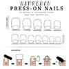 24 Pezzi Unghie Finte Press On Scintillanti Quadrato Corto Fiori Carini Unghie Adesive French Tip Unghia Artificiale
