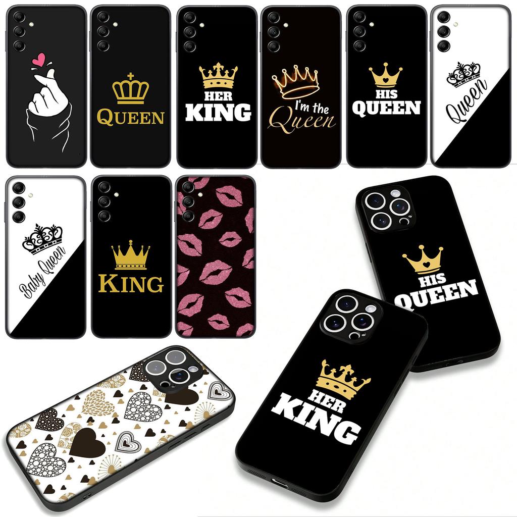 for Xiaomi Poco F7 F6 F8 Ultra F5 X7 X6 X5 X3 NFC M7 M6 Pro C85 C75 C65 C71 C61 Case Crown King Queen Princess Heart shaped