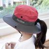 6-8 Years Child-Parent Summer Outdoor Ponytail Bucket Hat Girls Sun Hats Female Breathable Beach Fisherman Hat Panama For Women