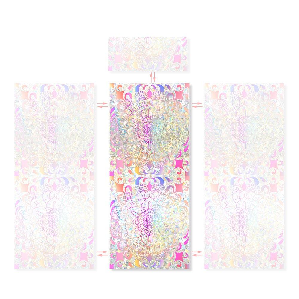 

Multicolor Window Privacy Film Electrostatic DIY Accessoires Sun Catcher Glass Sticker Static Cling Ornament Static Decals