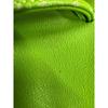HERMES Hermes leather pouch green drawstring accessory case