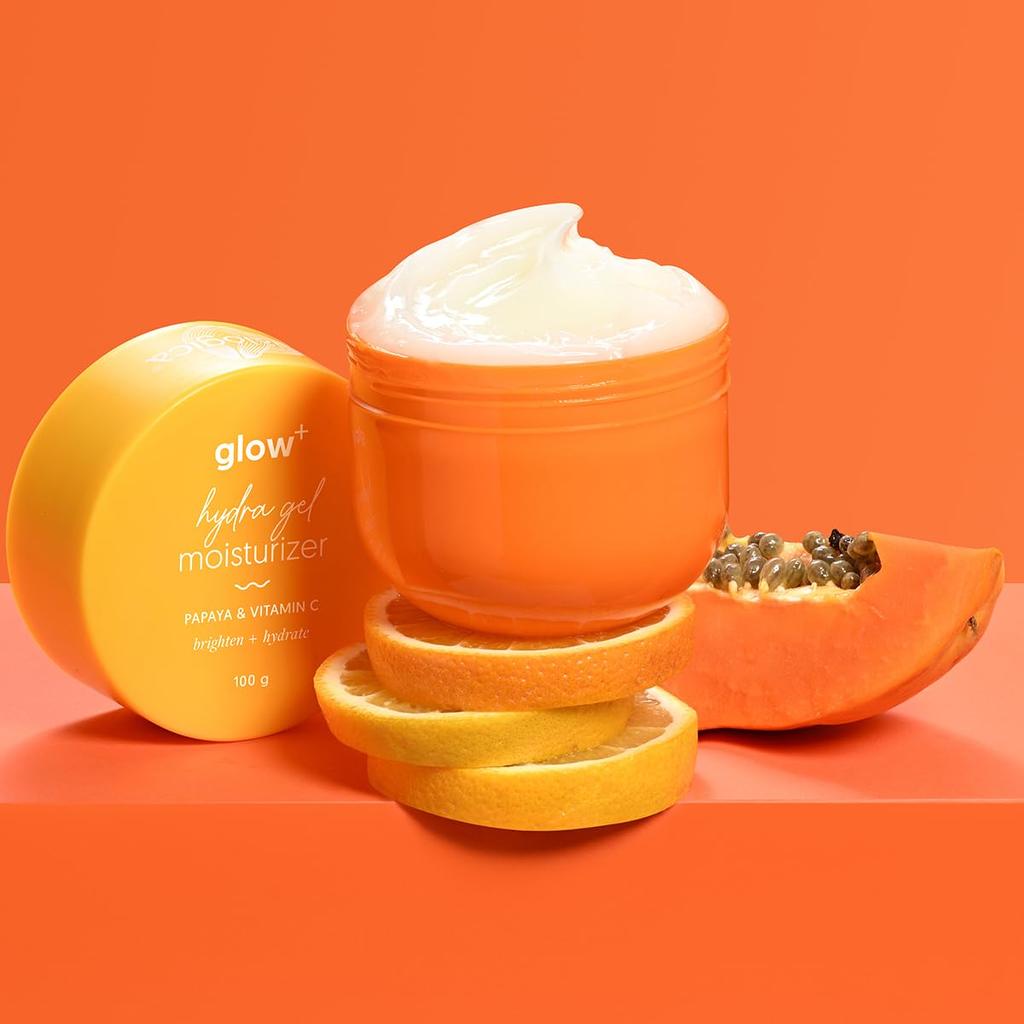 Aqualogica Glow+ Hydra Gel Moisturizer For Glowing Skin With Water Gel Texture, 24 Hour Hydration, Non Sticky Feel 100 g