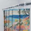 Bunter Korallen-Druck Duschvorhang Wasserdichter Stoff Baddekoration Für Zuhause Badezimmerdeko Perfekte Geschenkidee (Multicolor)