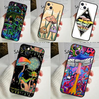 Husă Florală Ciuperci Psihedelice Pentru iPhone 14 16 15 Pro Max 11 12 13 Mini 7 8 Plus X XR XS MAX Husă Moale Rezistentă la Șocuri