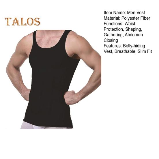 Men Body Shaping Vest Compression Abdomen Tummy Control Shirt Slimming Body Corset Vest Slim Underwear Sports Vest Shapewear for Daily Wear Exercise