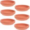 6 Pcs 3 inch Terracotta Pots Saucers Drip Trays Terracotta Planter Tray Water Catcher Round Durable Thicker Saucers for Indoor Planters Succulents