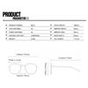 Fashion Y2K Punk Cool Women's Eye Sunglasses New Oval Oversized Glasses Suitable for Street Trends Po Wear Accessories