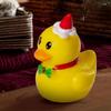 Mini Christmas Resin Ducks Desk Decor Animal Figures Party Bathroom Garden Classroom Cake Decoration Apartment Hotel