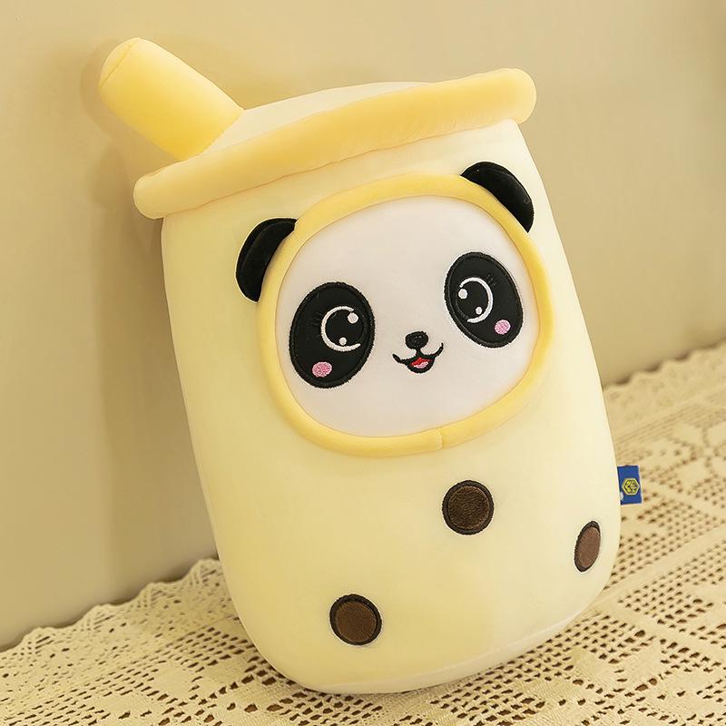 Large Cute Milk Tea Plush Pillow - Pearl Tea Cup Doll