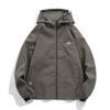Autumn and Winter Outdoor Jacket Cotton-padded Jacket Double Zipper Japanese Men's Loose Hooded Waterproof Mountaineering Jacket Jacket Men's Jacket