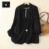 2026 New Casual Three-Quarter Sleeve Short Jacket for Women, Solid Color Blazer