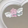 New Jelly Pink Star Wings Hair Clip Cartoon Sweet Versatile Side Clip Hair Accessories Superlatives Duckbill Star Wing Hairpin