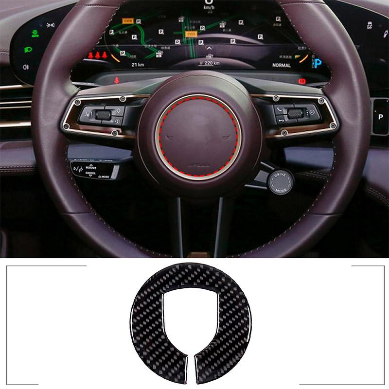 Soft Carbon Fiber for Porsche Taycan 2019-2025 Car Interior Dashboard Center Console Door Decoration Stickers Car Accessories