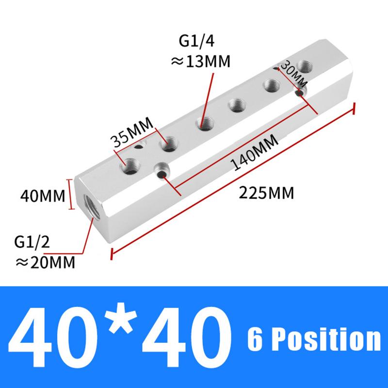 Pneumatic Air Source Distributor 1/4 Inch 1/2 Inch BSP Gas Multi Connector AL-2 AL-3 AL-4 AL-5 AL-6 for Workshop Applications