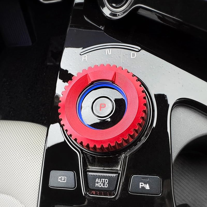

YOUTOOCAR Крышка ручки управления передачами из алюминиевого сплава, совместимая с аксессуарами Kia Sportage 2023-2025 (красный) красный