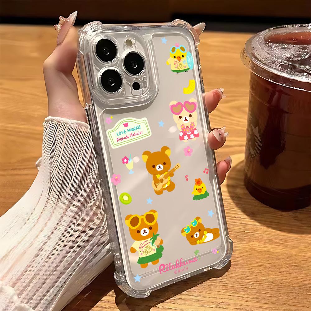 Rilakkuma Phone Case For vivo V40 V30 V29 V27 V27E V25 V23 Y02 Y76 Y38 Y28 Y03 Y17s Y19S Y78 Y36 Y27 Y35 Lite Pro 4G 5G