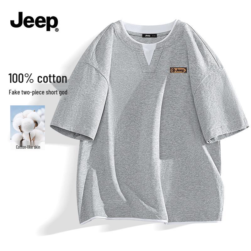 

Мужская футболка JEEP с коротким рукавом, плотная L