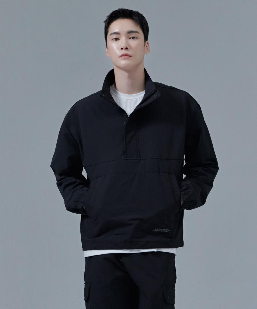 Chasecult Men'S Stretch Brushed High-Neck Anorak T-Shirt-Cfrk5128D03