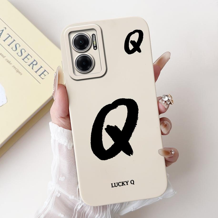 For Xiaomi Redmi 10 5G Case Cute Lucky Letters Silicone Phone Cases For Redmi Note 11E Redmi10 5G Funda 10 Prime Plus Soft Cover