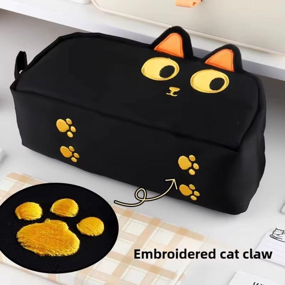 Animal Shaped Capybara Pen Case Large Capacity Cartoon Pencil Box Zipper Pencil Pouch  Girls Boys