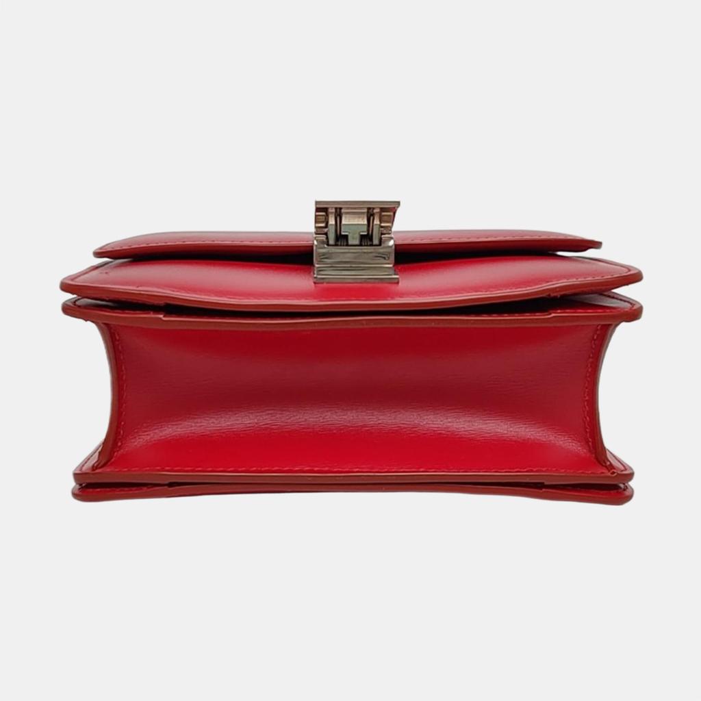 [Pre-Owned] Classic Box Polished Calfskin Handbag Tofu Bag Square Crossbody Shoulder Bag Small - Very Good #1C8JGP4