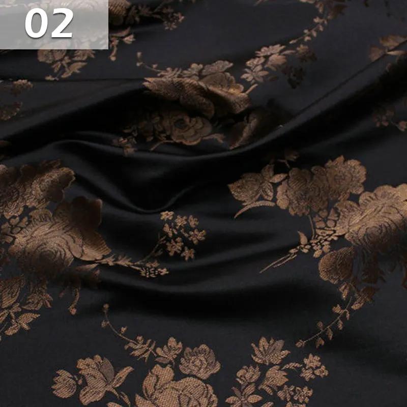 1/2/3/4 Meter Chinese Style Brocade Silk Fabric Satin Jacquard Fabric For Diy Sewing Cheongsam Dress Stage Film Garment Fabric