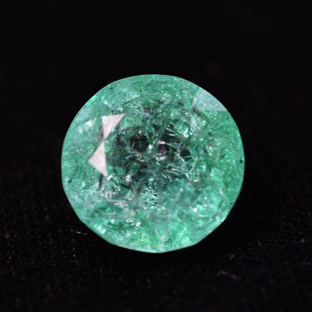 Natural Emerald Loose Gemstone Colombian Gren 16.50 ct Round Cut Quality for Jewelry Making Projects