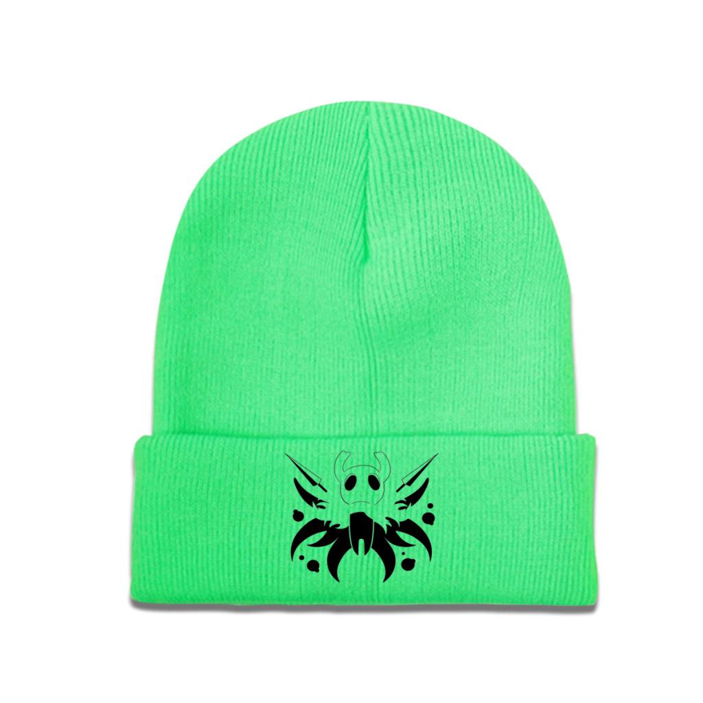Hero of Dirtmouth Hollow Knight Strickmütze Mützen Herbst Winter Mütze Warm Polyester Casual Totenkopf Videospiel Mütze Unisex Damen