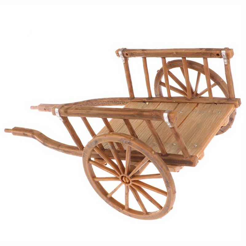 1pc 1:12 Dollhouse Miniature Simulation Assembled Cart Model Furniture Accessories For Doll House Garden Decor DIY Accessories
