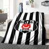 Coperta in Flanella con Stampa Logo Beşiktaş Alta Qualità Calda Confortevole Coperta per Tutte le Stagioni Perfetta per Regali Decorazione per la Casa