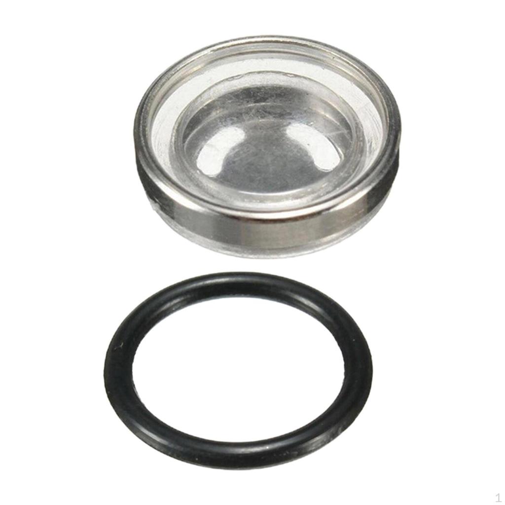 Oil Pump Sight Glass Universal Easy To Install Lens Durable Accessories Replacement