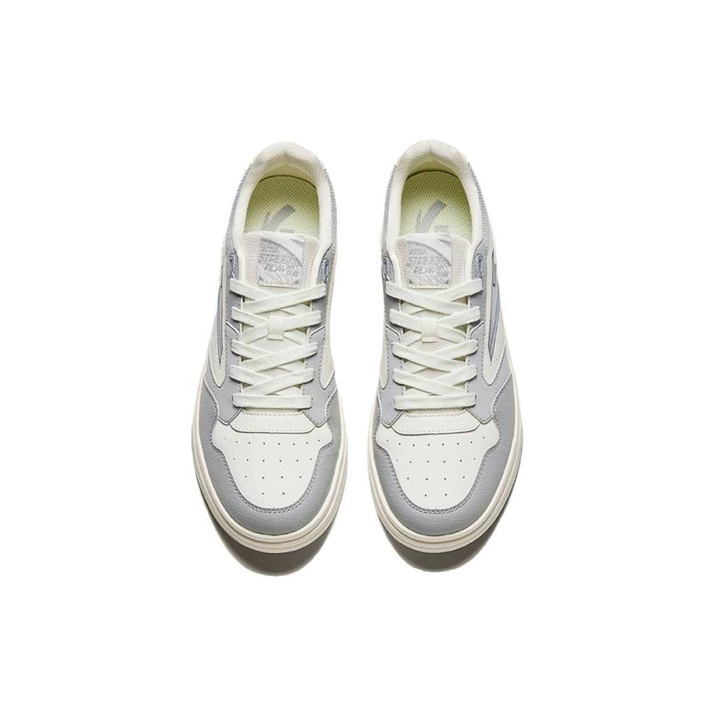 New Anta Street Play Series GZ Abrasion Resistant Breathable Low Top Skateboard Shoes Men's Gray Beige 112428011-2