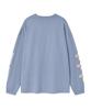 WACKY WILLY Kiki Arm Graphic Long Sleeve Light Blue