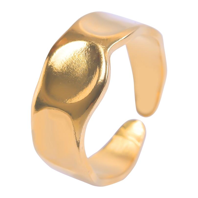 Irregular Stainless Steel Rings For Women Men Accessories 2026 Trend Vintage Jewelry Silver/Gold/Rainbow Color Ring Bague Mujer