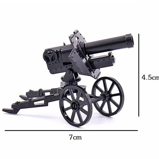 MOC WW2 Militärpistole Kanone Bausteine Schwere Waffen Kriegsszene Soldaten Armee Figuren Zubehör Waffen Steine Spielzeug