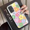 Phone Cover Case for Samsung Galaxy A24 A25 A34 A35 A13 A14 A15 A16 A26 A17 A20s A31 A21s A23 A12 Shell Flower
